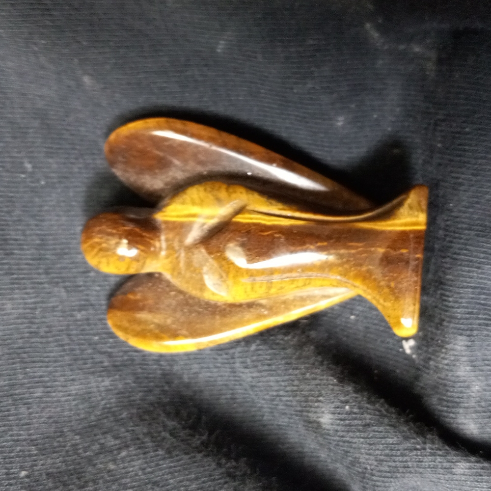 TIGEREYE GEMSTONE HEALING STONE.  gemstone angel